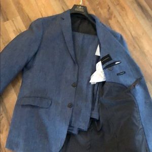 Banana Republic slim fit chambray suit